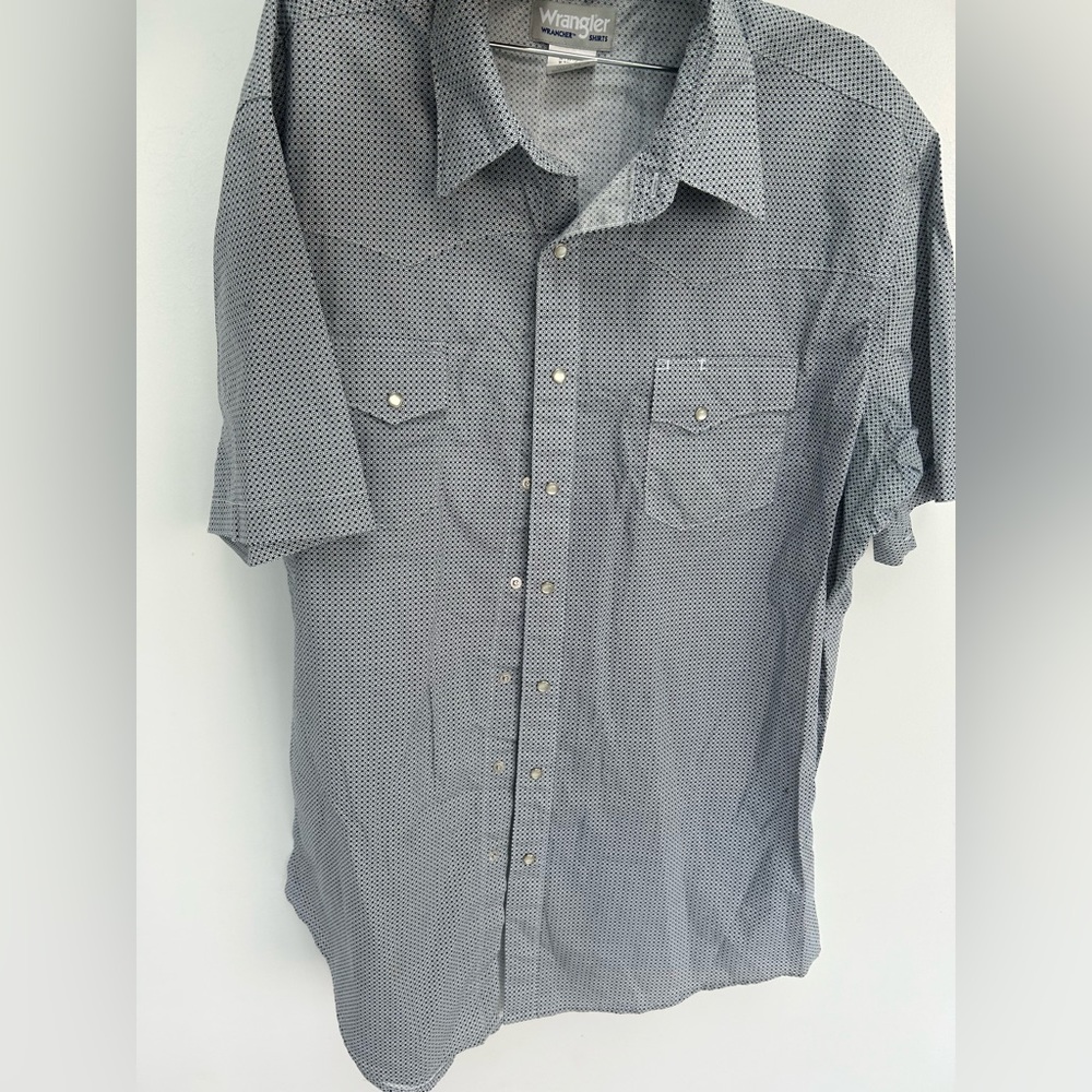 🤠MENS XL TALL WRANGLER WRANCHER PEARL SNAP ✨